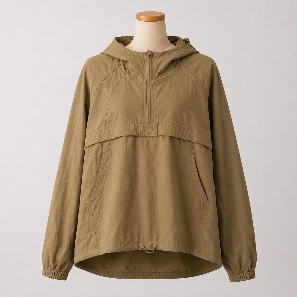 Lululemon Always Effortless Anorak Half Zip Pullover Jacket Artifact Brown M/L